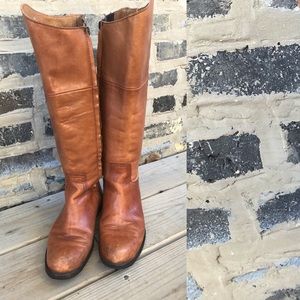 STEVE MADDEN Reinna cognac riding boots